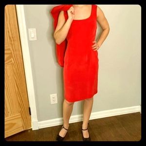 Patrick Red Silk Blazer with Dress